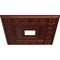 Ekena Millwork Eris Ceiling Medallion (Canopies up to 9 7/8"), 18"W x 18"H x 3 1/2"ID x 1 1/8"P, Antique Copper CM18ERACS - alternate 2